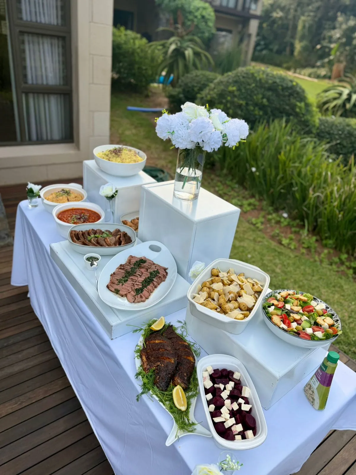 A MinnieCooks catering spread