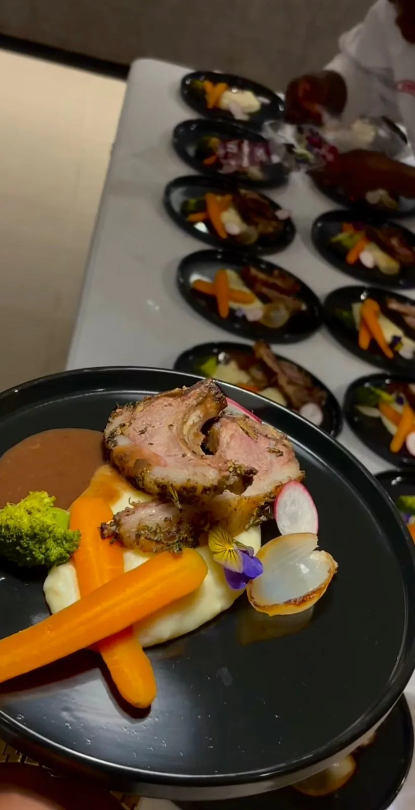 Herb-crusted lamb chops