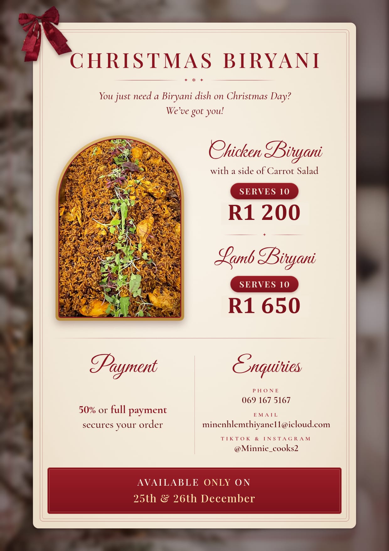 Christmas Biryani